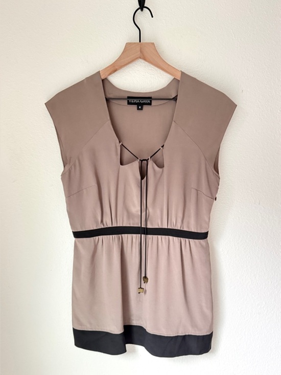 Vena Cava Tops - Vintage Vena Cava Silk V-neck Tunic Blouse - EUC - 6